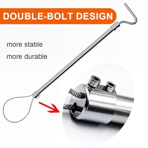 HASTHIP® Dog Catcher Pole, Portable Hog Pig Catcher Pole HASTHIP® Dog Catcher Pole, Portable Hog Pig Catcher Pole